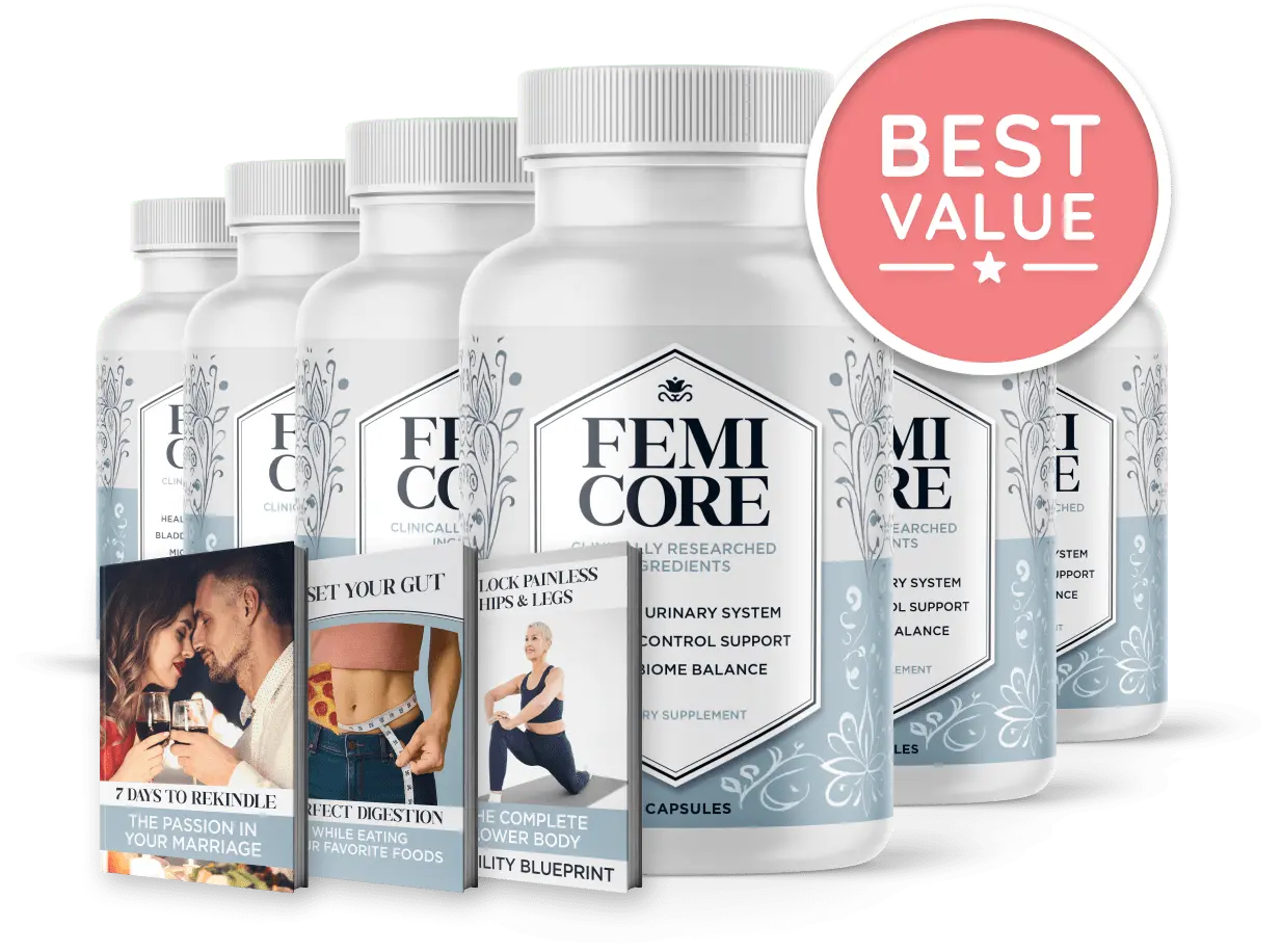 FemiCore 60-day money-back guarantee badge