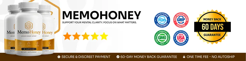 MemoHoney certifications: GMP-certified, FDA-registered facility, Made in USA