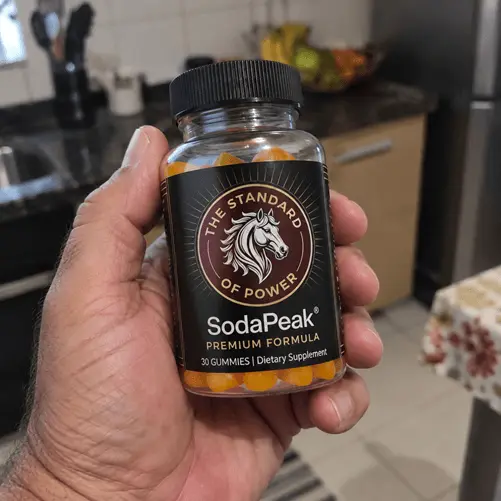 SodaPeak men's vitality gummies bottle